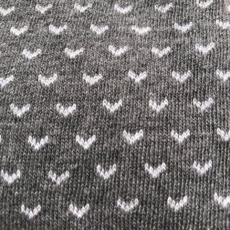 Tubolare in cotone grigio con archetti