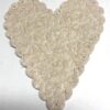 Cuore smerlato Sabbia feltro imprimè