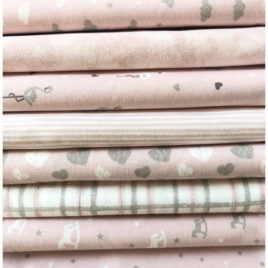 Tessuto in cotone Fantasie Baby Rosa