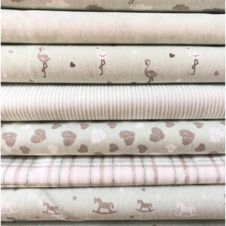 Tessuto cotone Fantasie Baby Verde