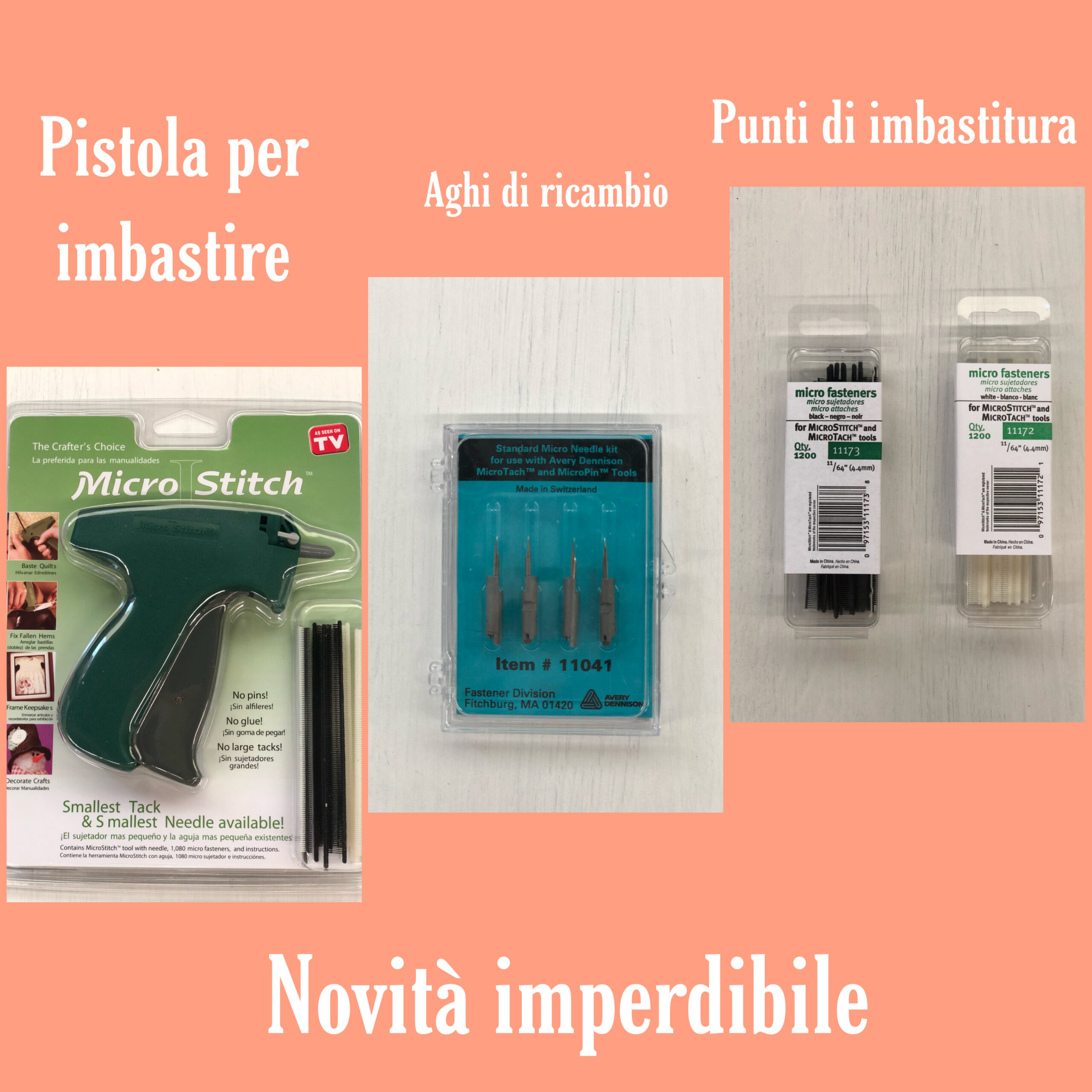 Micro Stitch Pistola per Imbastire e ricambi - Creativity Store