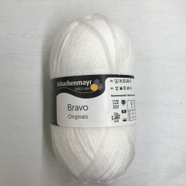 Gomitolo di lana bianco