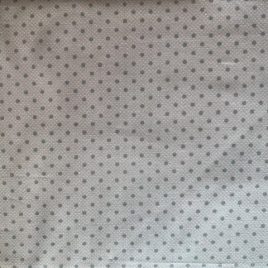 Tessuto rosa con pois grigi