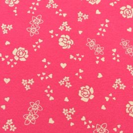 Fucsia “Rose e Cuori” Panna