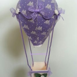 MONGOLFIERA LILLA FARFALLE