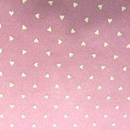 Feltro Stampato Rosa Pastello Fantasia Cuori