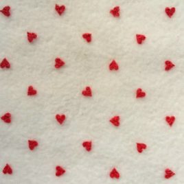 Pile Crema Cuori Rossi