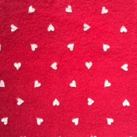 Pile Rosso Cuori Crema
