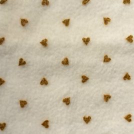 Pile Crema Cuori Oro