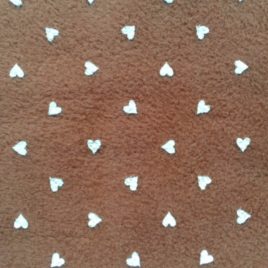 Pile Marrone Cuori Crema