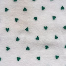 Pile Crema Cuori Verdi