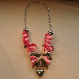 Collana Fantasie di Pannolenci “Argento”