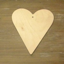 Cuore allungato con foro