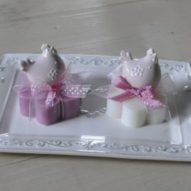 Sapone decorato con Gallinella Rosa
